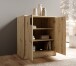 Kommode >Nelly< in Artisan Eiche Dekor - 74x86x50cm (BxHxT)