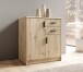 Kommode >Nelly< in Artisan Eiche Dekor - 74x86x50cm (BxHxT)