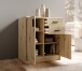 Kommode >Nelly< in Artisan Eiche Dekor - 74x86x50cm (BxHxT)