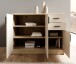 Kommode >Nelly< in Artisan Eiche Dekor / Cashmere - 109x86x50cm (BxHxT)