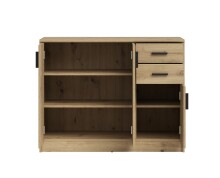 Kommode >Nelly< in Artisan Eiche Dekor - 109x86x50cm (BxHxT)