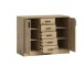 Kommode >Nelly< in Artisan Eiche Dekor - 109x86x50cm (BxHxT)
