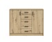 Kommode >Nelly< in Artisan Eiche Dekor - 109x86x50cm (BxHxT)