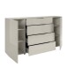 Sideboard >Santorin< Glasfronten / Kaschmir - 180x99x40cm (BxHxT)