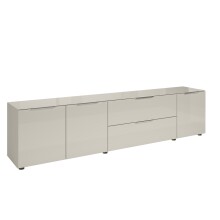 Lowboard >Santorin< Glasfronten in Kaschmir -...