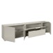 Lowboard >Santorin< Glasfronten in Kaschmir - 226x55x40cm (BxHxT)