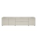 Lowboard >Santorin< Glasfronten in Kaschmir - 226x55x40cm (BxHxT)