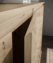 Kommode >Brest< 2 Türen, in Artisan Dekor - 60x84x35cm (BxHxT)