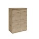 Kommode >Brest< 2 Türen, in Artisan Dekor - 60x84x35cm (BxHxT)
