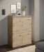 Kommode >Brest< 2 Türen, in Artisan Dekor - 60x84x35cm (BxHxT)