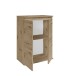 Kommode >Brest< 2 Türen, in Artisan Dekor - 60x84x35cm (BxHxT)