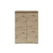 Kommode >Brest< 2 Türen, in Artisan Dekor - 60x84x35cm (BxHxT)