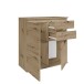 Kommode >Brest< 2 Türen, 2 Schübe, Artisan Dekor - 60x84x35cm (BxHxT)