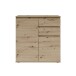 Kommode >Brest< 2 Türen, 2 Schübe, Artisan Dekor - 60x84x35cm (BxHxT)