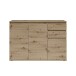 Sideboard >Brest< 3 Türen, 2 Schübe, in Artisan Dekor - 119x84x35cm (BxHxT)