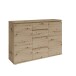 Sideboard >Brest< 2 Türen, 4 Schübe, in Artisan Dekor - 119x84x35cm (BxHxT)