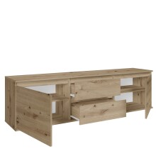 Lowboard >Brest< 2 Türen, 2 Schübe, in Artisan Dekor - 180x50x38cm (BxHxT)