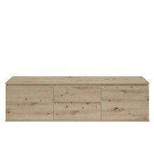 Lowboard >Brest< 2 Türen, 2 Schübe, in Artisan Dekor - 180x50x38cm (BxHxT)