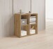 Raumteiler >Style< 4 Fächer, Artisan Eiche Dekor - 77x77x38cm (BxHxT)