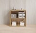 Raumteiler >Style< 4 Fächer, Artisan Eiche Dekor - 77x77x38cm (BxHxT)