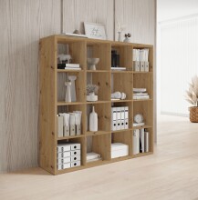 Raumteiler >Style< 16 Fächer, Artisan Eiche...