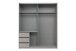 Schwebetürenschrank >Stade< in SAHARAGRAU / GRAPHIT - 168x198x63cm (BxHxT)