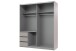 Schwebetürenschrank >Stade< in SAHARAGRAU / GRAPHIT - 168x198x63cm (BxHxT)