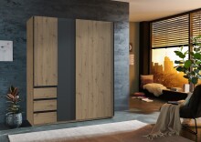 Schwebetürenschrank >Stade< GRAPHIT / ARTISAN...