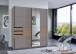Schwebetürenschrank >Bremen< in SAHARAGRAU / MULTIPLEX - 180x198x65cm (BxHxT)