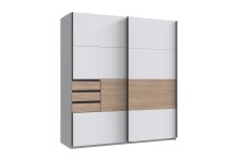 Schwebetürenschrank >Bremen< in WEISS /...