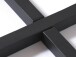 Esstisch >CESURA< in Eiche Natur furniert, Metall schwarz - 75x120cm (HxD