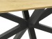 Esstisch >CESURA< in Eiche, schwarz, MDF Malamin, Metall - 160x75x90cm (BxHxT)