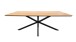 Esstisch >CESURA< in Eiche, schwarz, MDF-Melamin, Metall - 200x75x100cm (BxHxT)