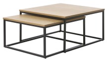 Satztisch >CESURA< (2er Set) in Eiche-Dekor,...