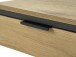 Beistelltisch >CESURA< in Eiche, schwarz, Melamin, Metall - 30x60x40cm (BxHxT)