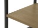 Beistelltisch >CESURA< in Eiche, schwarz, Melamin, Metall - 30x60x40cm (BxHxT)