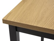 Bartisch >CESURA< in Eiche-Dekor, schwarz - 60x105x60 (BxHxT)