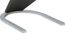 Freischwinger >Pupik II< in schwarz - 45x102x62cm (BxHxT)