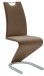 Freischwinger >Pupik II< in braun - 45x102x62cm (BxHxT)