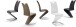 Freischwinger >Pupik II< in braun - 45x102x62cm (BxHxT)