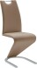 Freischwinger >Pupik II< in Cappuccino - 45x102x62cm (BxHxT)