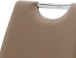Freischwinger >Pupik II< in Cappuccino - 45x102x62cm (BxHxT)