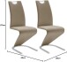 Freischwinger >Pupik II< in Cappuccino - 45x102x62cm (BxHxT)