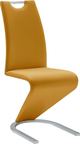 Freischwinger >Pupik II< in curry - 45x102x62cm (BxHxT)