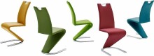 Freischwinger >Pupik II< in lime/grün - 45x102x62cm (BxHxT)