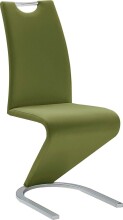 Freischwinger >Pupik II< in olive - 45x102x62cm...