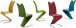 Freischwinger >Pupik II< in olive - 45x102x62cm (BxHxT)