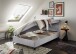 Boxbett >ANDON 1< Liegefläche 120x200cm, Bezug dove - 121x102x210 (BxHxT)