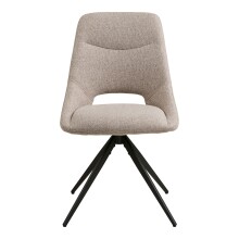 Esszimmerstuhl >Dokka< (2er-Set) 360° Drehfunktion, in Sand - 52x87,5x57,5 (BxHxT)
