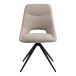 Esszimmerstuhl >Dokka< (2er-Set) 360° Drehfunktion, in Sand - 52x87,5x57,5 (BxHxT)